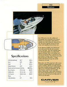 Carver 350 Mariner Specification Brochure