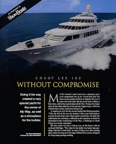 Cheoy Lee 103 Showboats Magazine Brochure