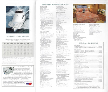 Ocean 65 Odyssey Specification Brochure