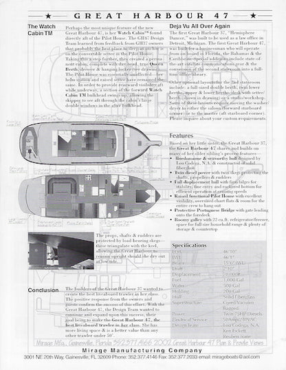 Mirage Great Harbour 47 Brochure