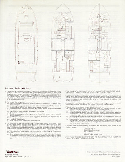 Hatteras 53 Yacht Fisherman Specification Brochure – SailInfo I ...
