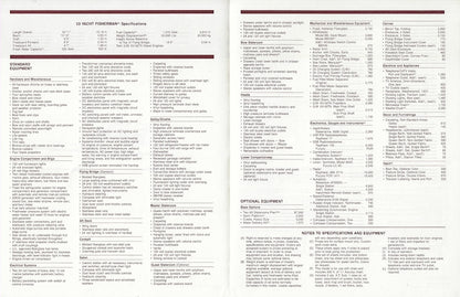 Hatteras 53 Yacht Fisherman Specification Brochure