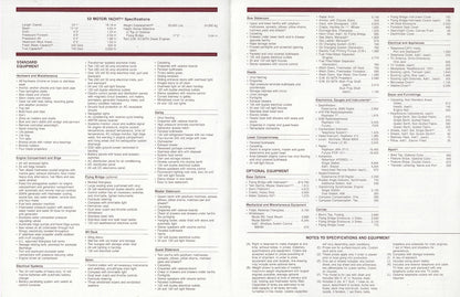 Hatteras 53 Motor Yacht Specification Brochure