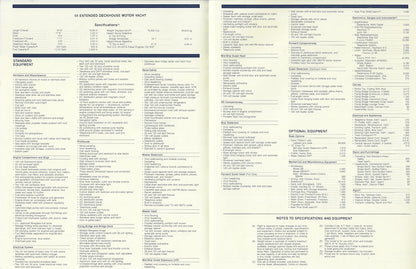 Hatteras 54 Motor Yacht Specification Brochure