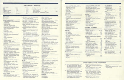 Hatteras 60 Motor Yacht Specification Brochure