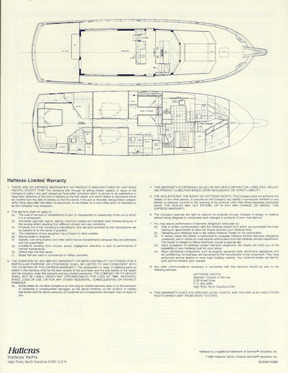 Hatteras 60 Motor Yacht Specification Brochure