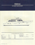 Hatteras 67 Cockpit Motor Yacht Specification Brochure