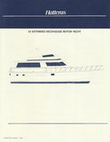 Hatteras 54 Extended Deckhouse Motor Yacht Specification Brochure