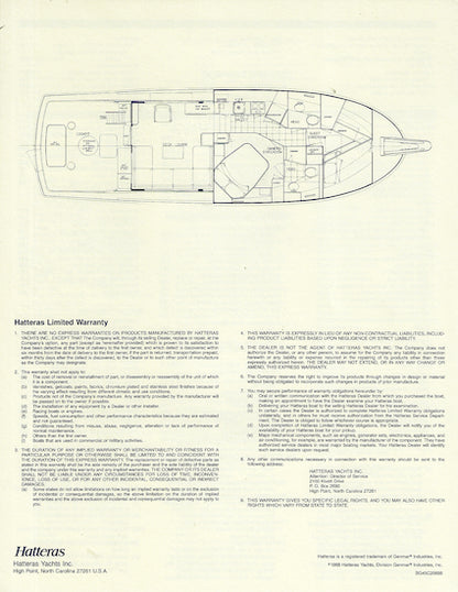 Hatteras 45 Convertible Specification Brochure