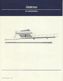 Hatteras 52 Convertible Specification Brochure