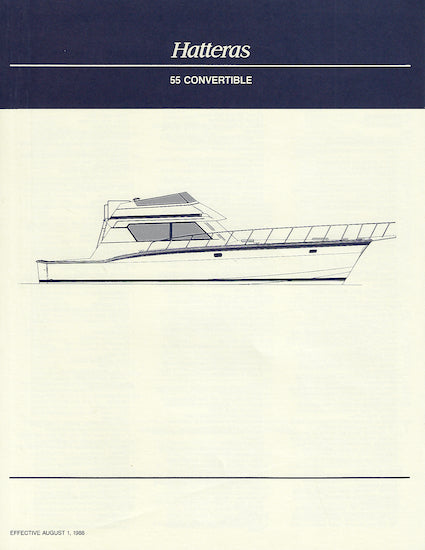 Hatteras 55 Convertible Specification Brochure – SailInfo I ...