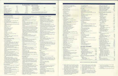 Hatteras 65 Convertible Specification Brochure