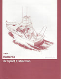 Hatteras 32 Sport Fisherman Specification Brochure