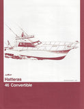 Hatteras 46 Convertible Specification Brochure