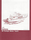 Hatteras 48 Cockpit Motor Yacht Specification Brochure