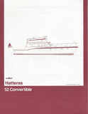 Hatteras 52 Convertible Specification Brochure