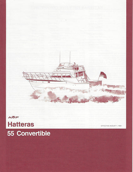 Hatteras 55 Convertible Specification Brochure – SailInfo I ...