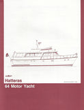 Hatteras 64 Motor Yacht Specification Brochure