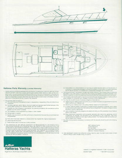 Hatteras 36 Sport Fisherman Specification Brochure