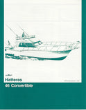 Hatteras 46 Convertible Specification Brochure