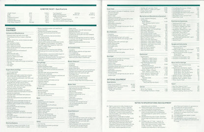 Hatteras 48 Motor Yacht Specification Brochure