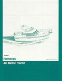 Hatteras 48 Motor Yacht Specification Brochure