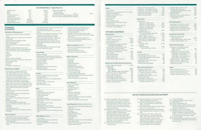 Hatteras 52 Convertible Specification Brochure