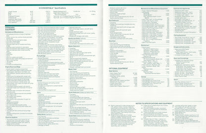Hatteras 55 Convertible Specification Brochure