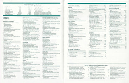 Hatteras 60 Convertible Specification Brochure