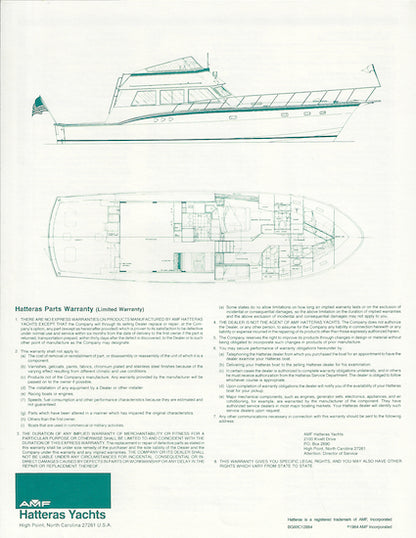Hatteras 60 Convertible Specification Brochure – SailInfo I ...