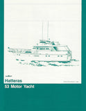 Hatteras 53 Motor Yacht Specification Brochure