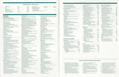 Hatteras 56 Motor Yacht Specification Brochure
