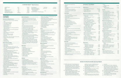 Hatteras 64 Motor Yacht Specification Brochure