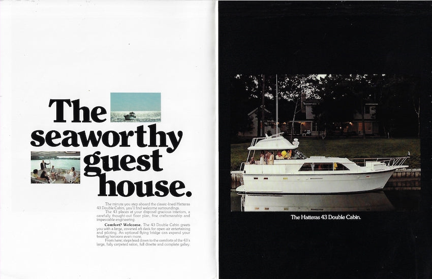 Hatteras 43 Double & Triple Cabin Brochure