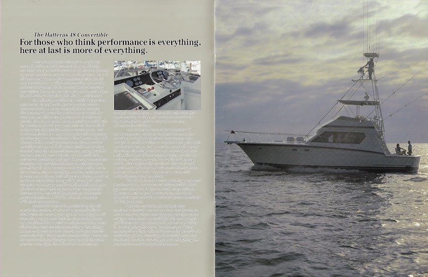 Hatteras 48 Convertible Brochure