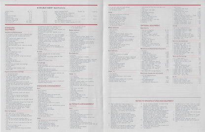 Hatteras 41 Double Cabin Motor Yacht Specification Brochure