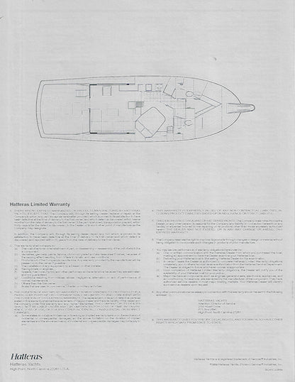 Hatteras 45 Convertible Specification Brochure