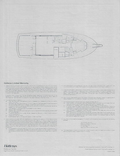 Hatteras 48 Convertible Specification Brochure