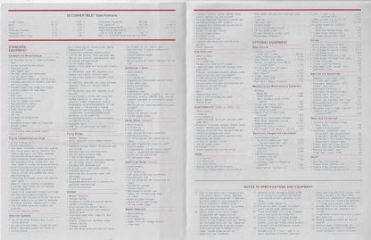 Hatteras 52 Convertible Specification Brochure