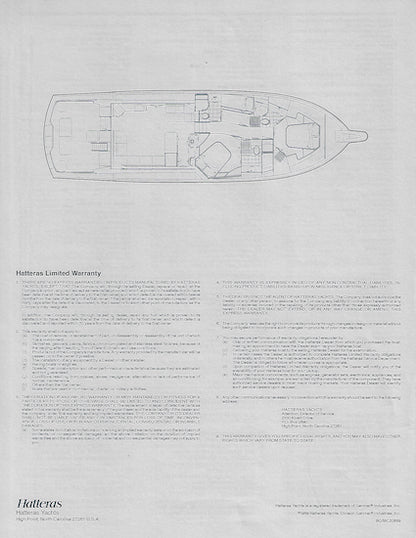 Hatteras 58 Convertible Specification Brochure