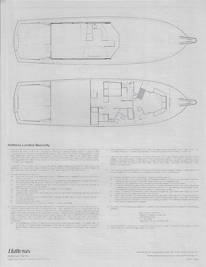 Hatteras 65 Convertible Specification Brochure