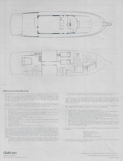 Hatteras 67 Cockpit Motor Yacht Specification Brochure