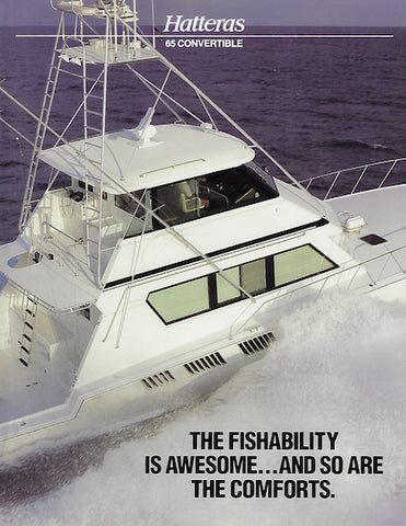 Hatteras 65 Convertible Brochure