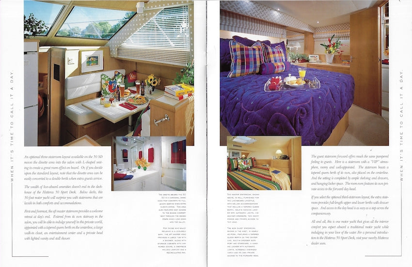 Hatteras 50 Sport Deck Motor Yacht Brochure