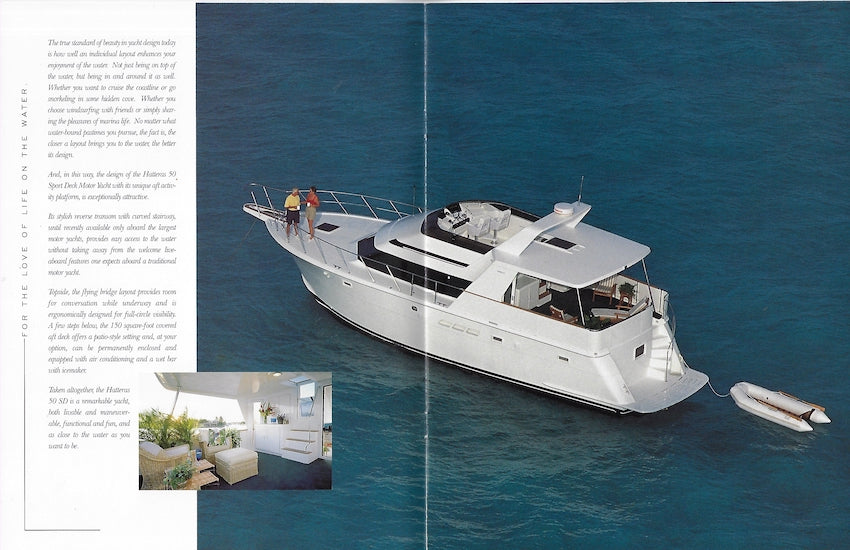 Hatteras 50 Sport Deck Motor Yacht Brochure