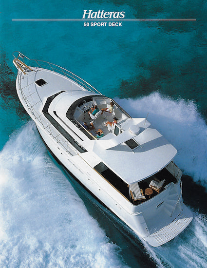 Hatteras 50 Sport Deck Motor Yacht Brochure