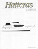 Hatteras 48 Motor Yacht Specification Brochure