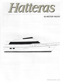 Hatteras 65 Motor Yacht Specification Brochure