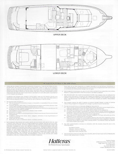 Hatteras 65 Sport Deck Motor Yacht Specification Brochure – SailInfo I ...