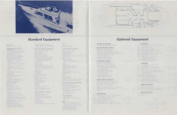 Tollycraft 34 Convertible Sportfisherman Specification Brochure ...